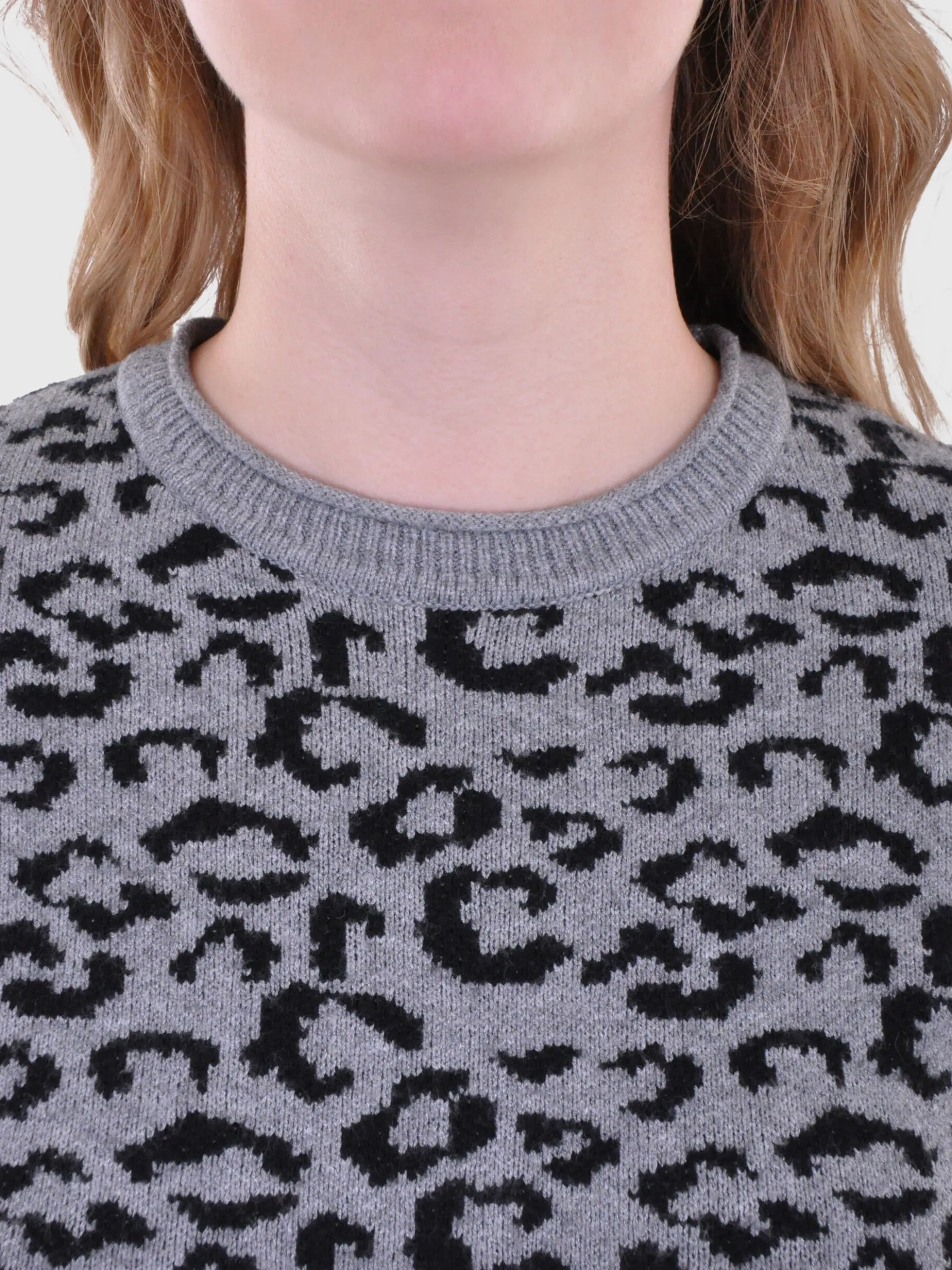 Navigazione Damen Pullover in grau - Ärmel: langarm