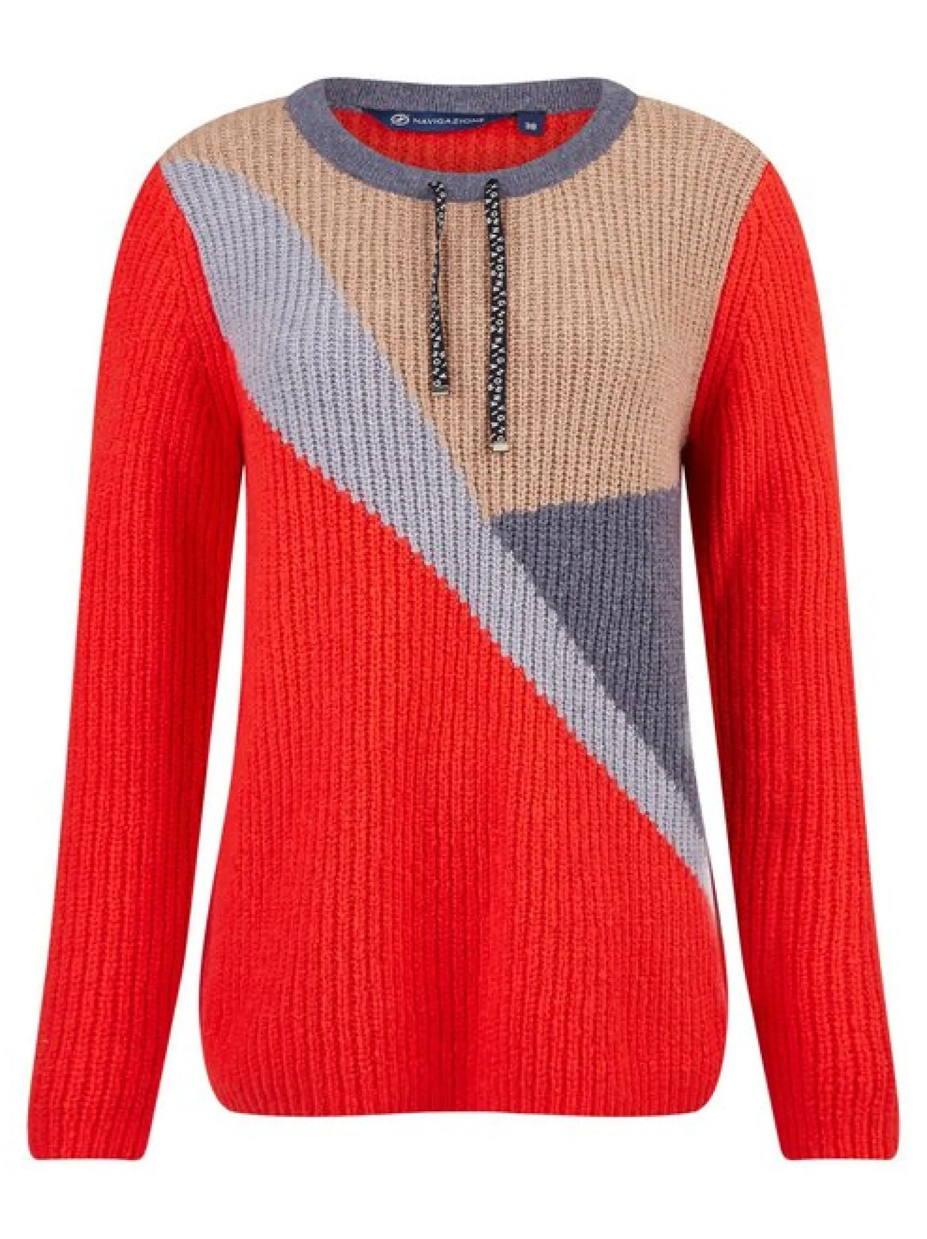 Navigazione Damen Pullover in koralle - Ärmel: langarm