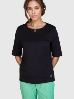 Navigazione Damen Shirt in blau - Ärmel: kurzarm