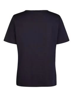 Navigazione Damen Shirt in blau - Ausschnitt: Rundhals