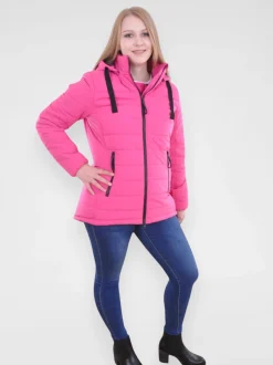 Navigazione Damen Steppjacke in fuchsia