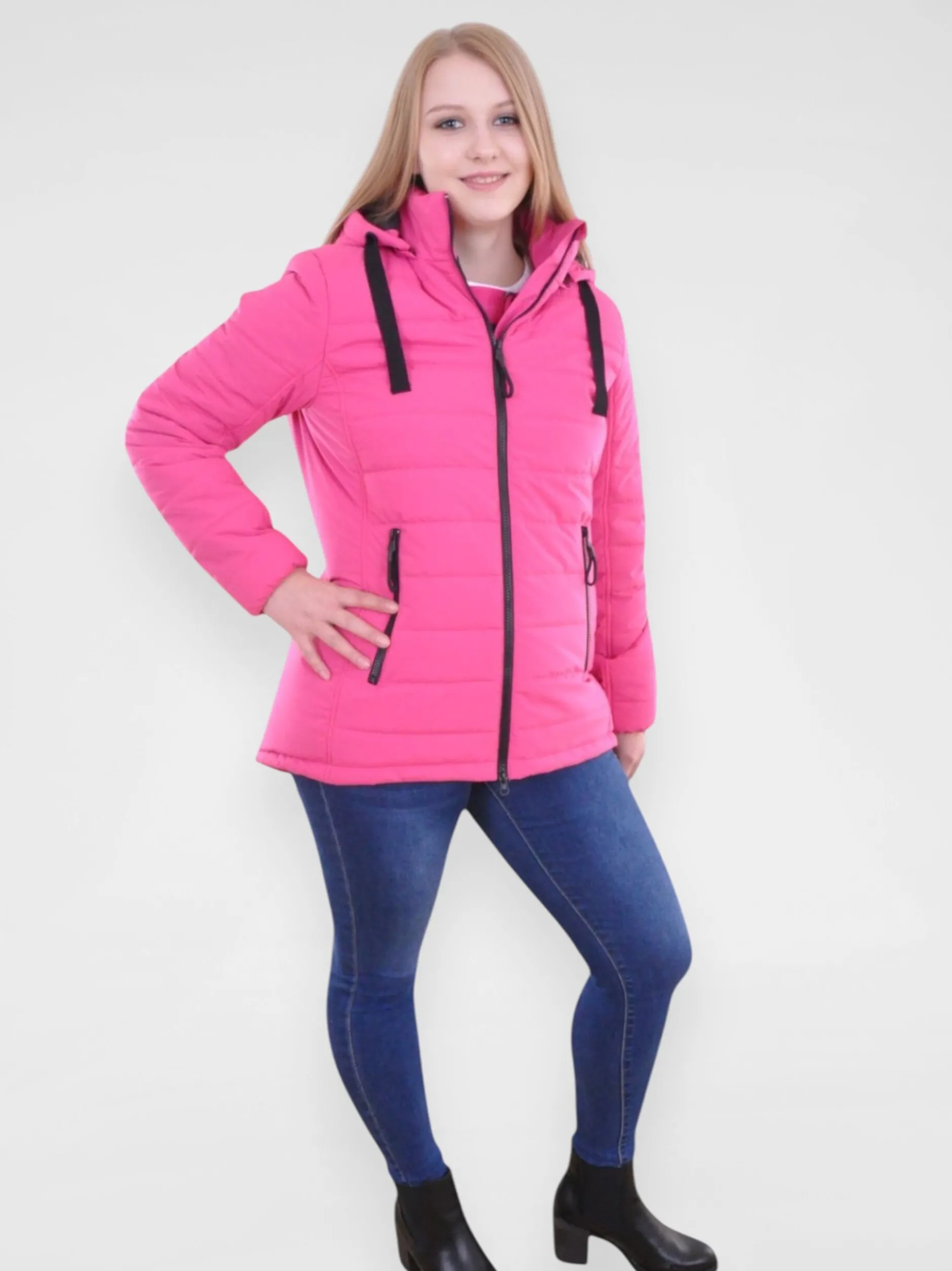 Navigazione Damen Steppjacke in fuchsia