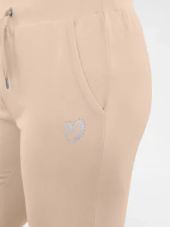 Navigazione Damen Sweathose in sand - Länge: verkürzt