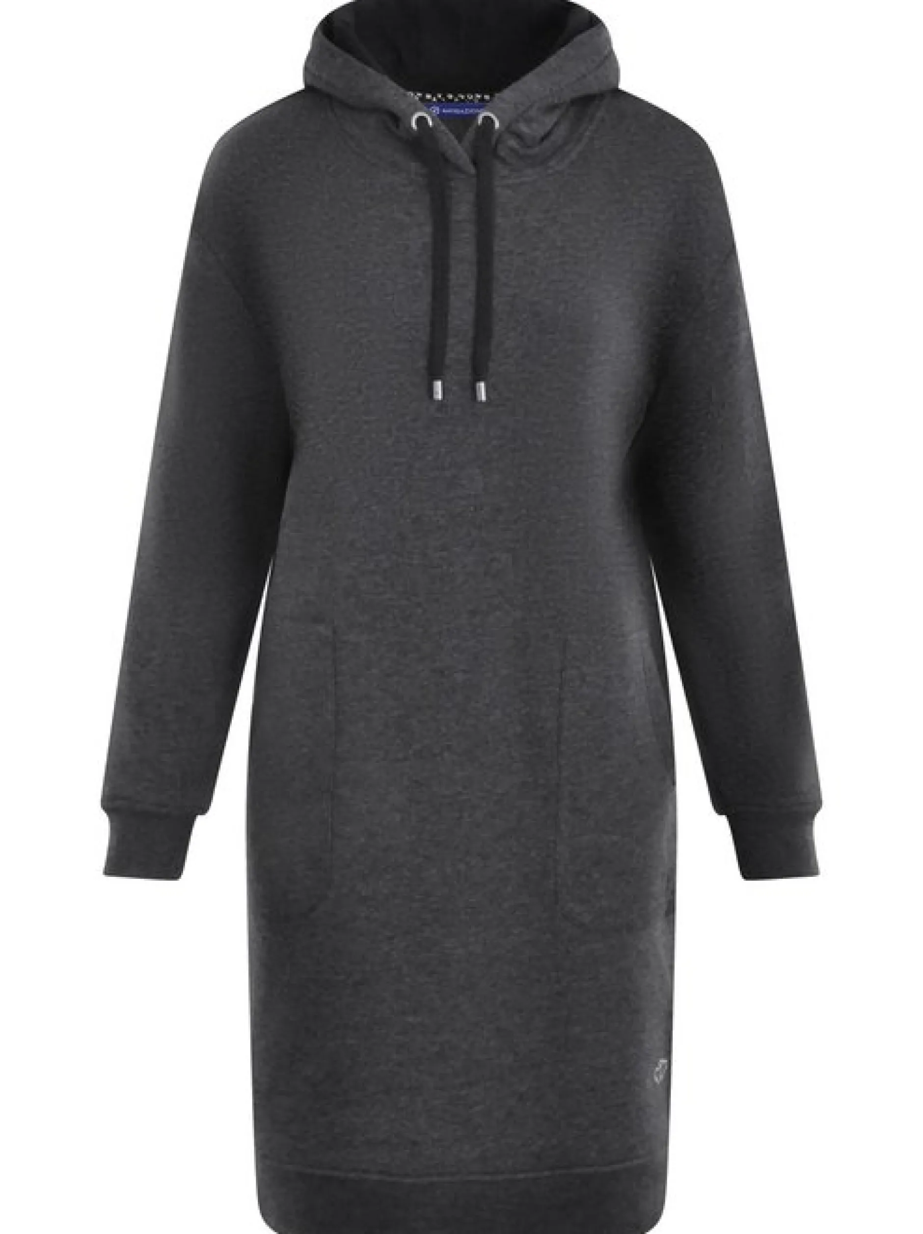 Navigazione Damen Sweatkleid in schwarz - Länge: mittel