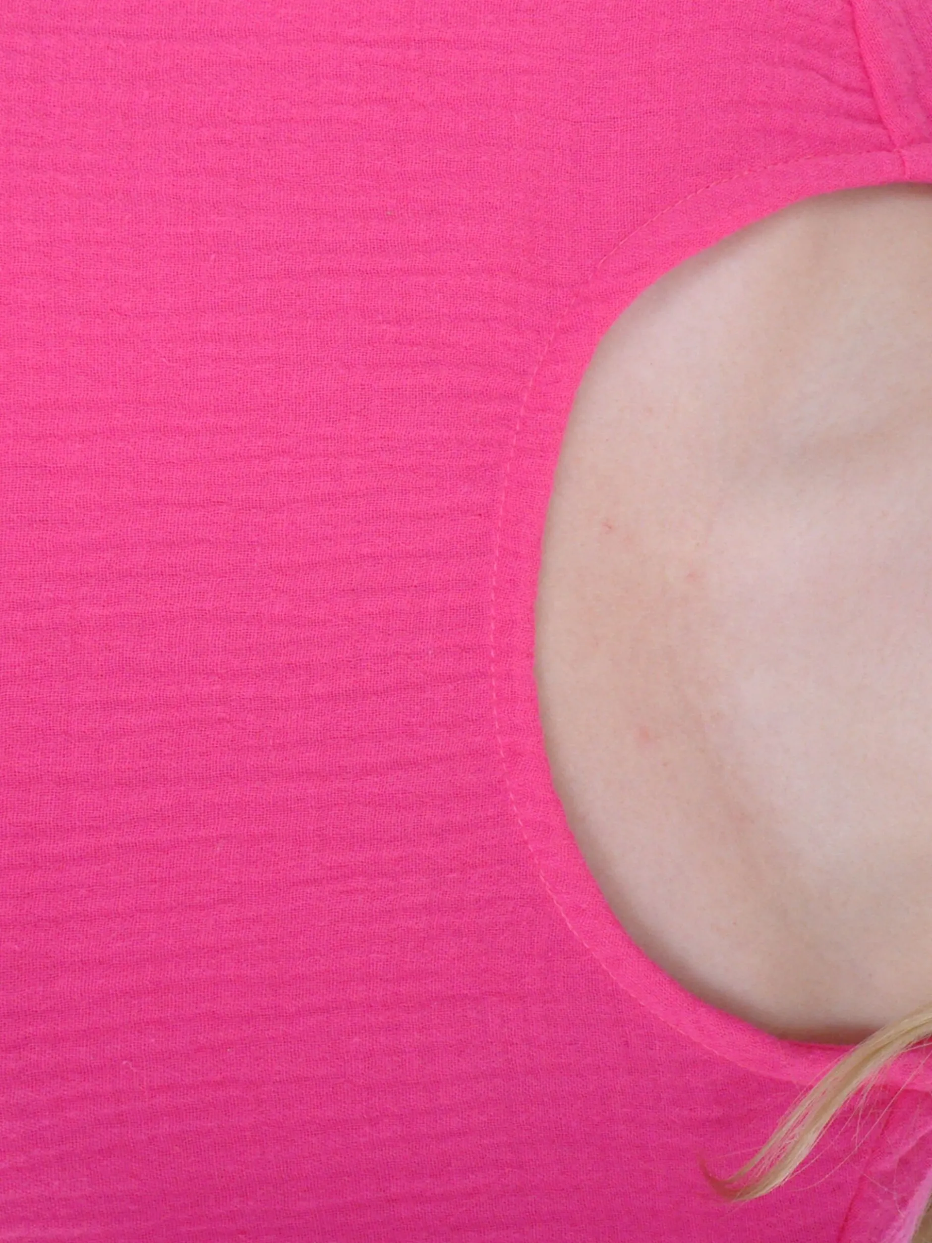 Navigazione Damen T-Shirt in pink - Ausschnitt: Rundhals