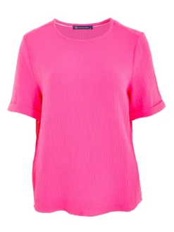 Navigazione Damen T-Shirt in pink - Ausschnitt: Rundhals