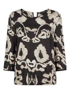 Navigazione Damen Tunika in schwarz - Ärmel: 3/4 Arm