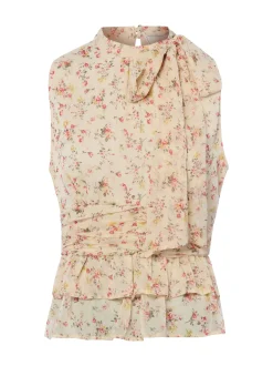 Neo Noir Damen Blusentop - Ansol Meadow in sand altrosa