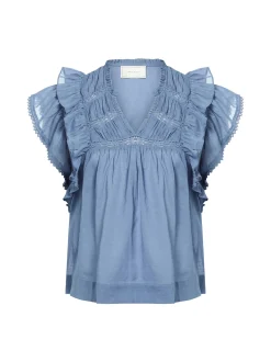Neo Noir Damen Blusentop - Jayla in blau