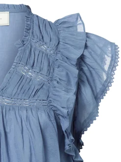 Neo Noir Damen Blusentop - Jayla in blau