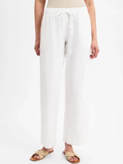 Neo Noir Damen Hose mit Leinen-Anteil - Sonar Linen in weiß
