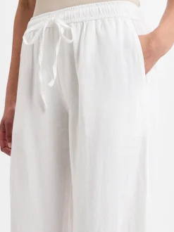 Neo Noir Damen Hose mit Leinen-Anteil - Sonar Linen in weiß