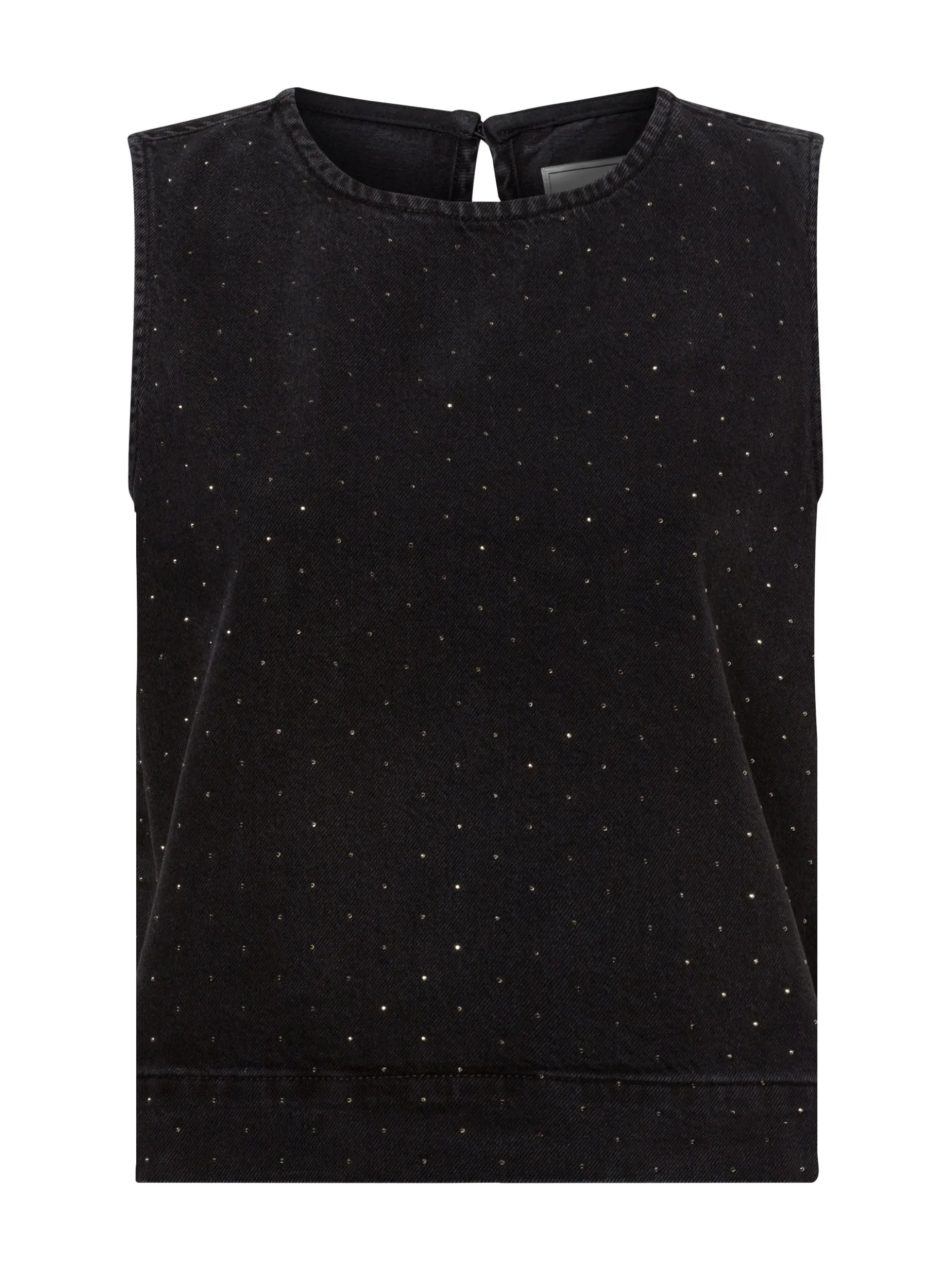 Neo Noir Damen Jeanstop - Rissa Bedazzled in anthrazit silber