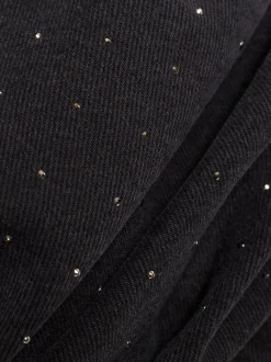 Neo Noir Damen Jeanstop - Rissa Bedazzled in anthrazit silber
