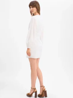 Neo Noir Damen Minikleid - Mabel in weiß - Länge: kurz