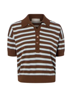 Neo Noir Damen Poloshirt - Emira in mocca hellblau