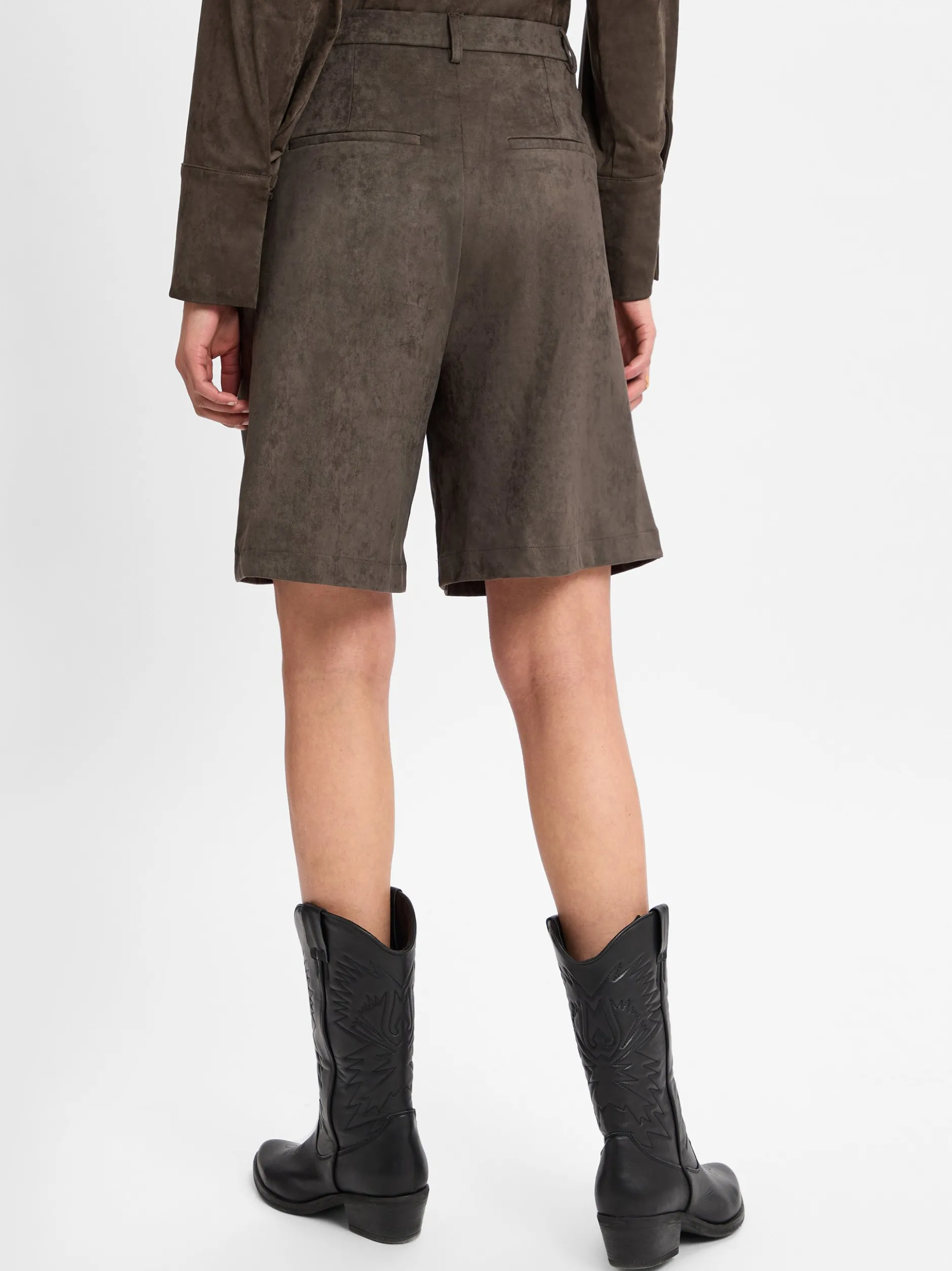Neo Noir Damen Shorts - Nika in khaki - Länge: kurz