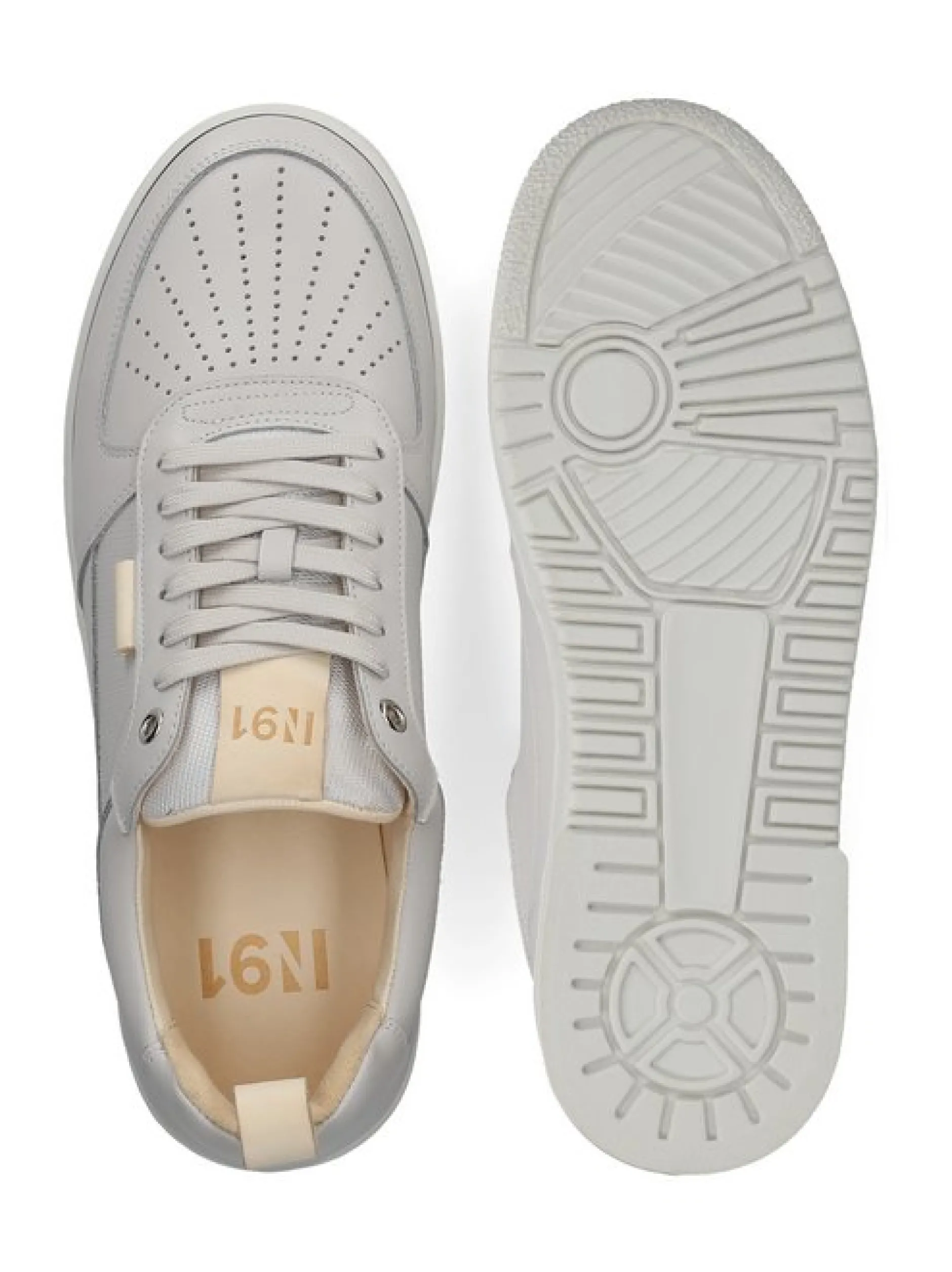 N91 Herren Sneaker – Bball M AB in weiß - 3,0 cm Absatz