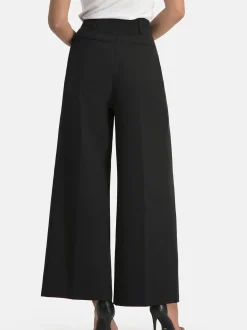 Nicowa Damen Bundfaltenhose - RONICA in schwarz