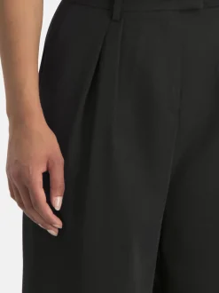 Nicowa Damen Bundfaltenhose - RONICA in schwarz