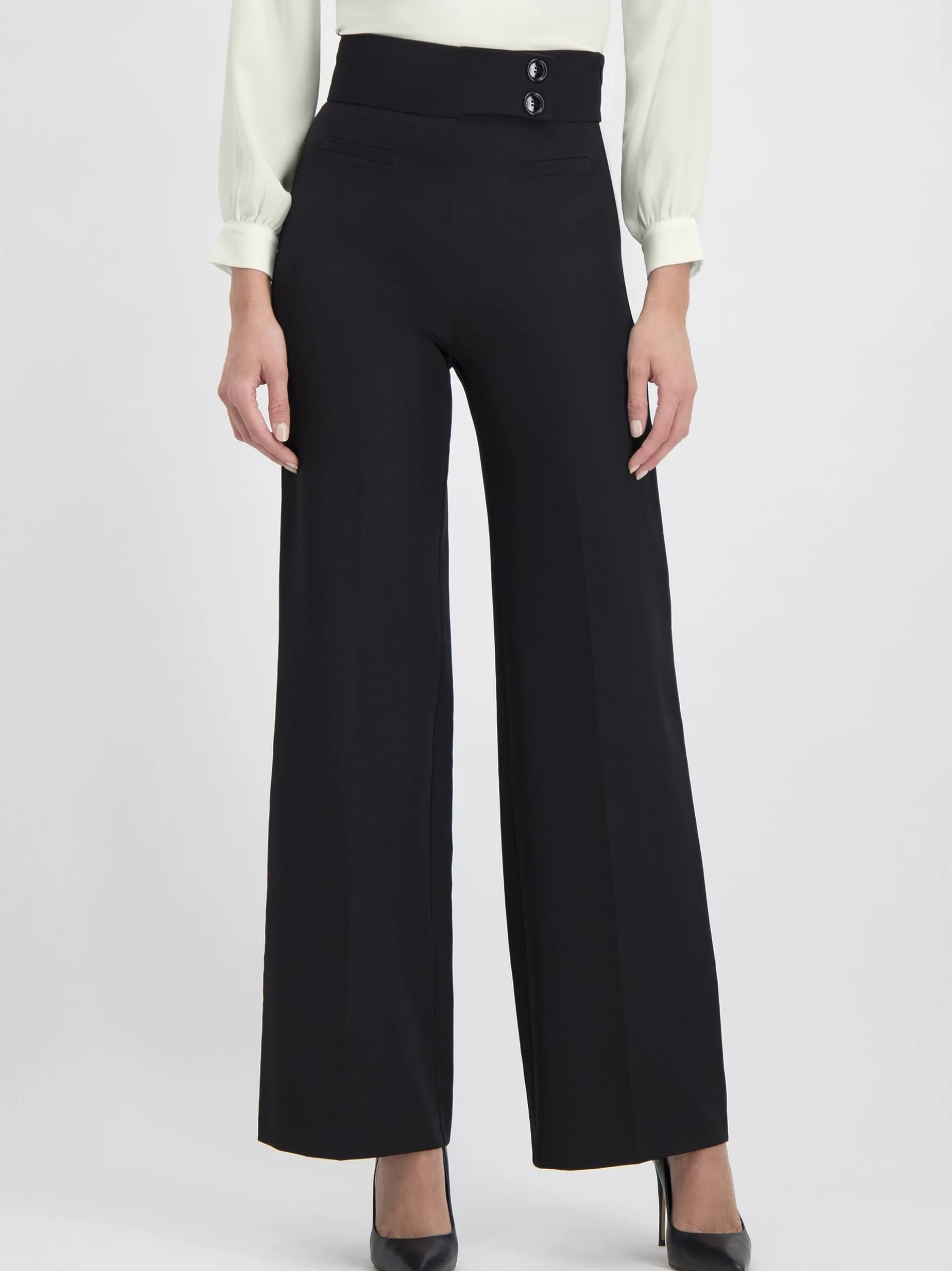 Nicowa Damen Stoffhose - COREANA in schwarz