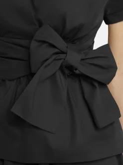 Nicowa Damen Wickelbluse - CANIWA in schwarz