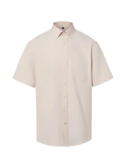 Nils Sundström Herren Kurzarmhemd in beige