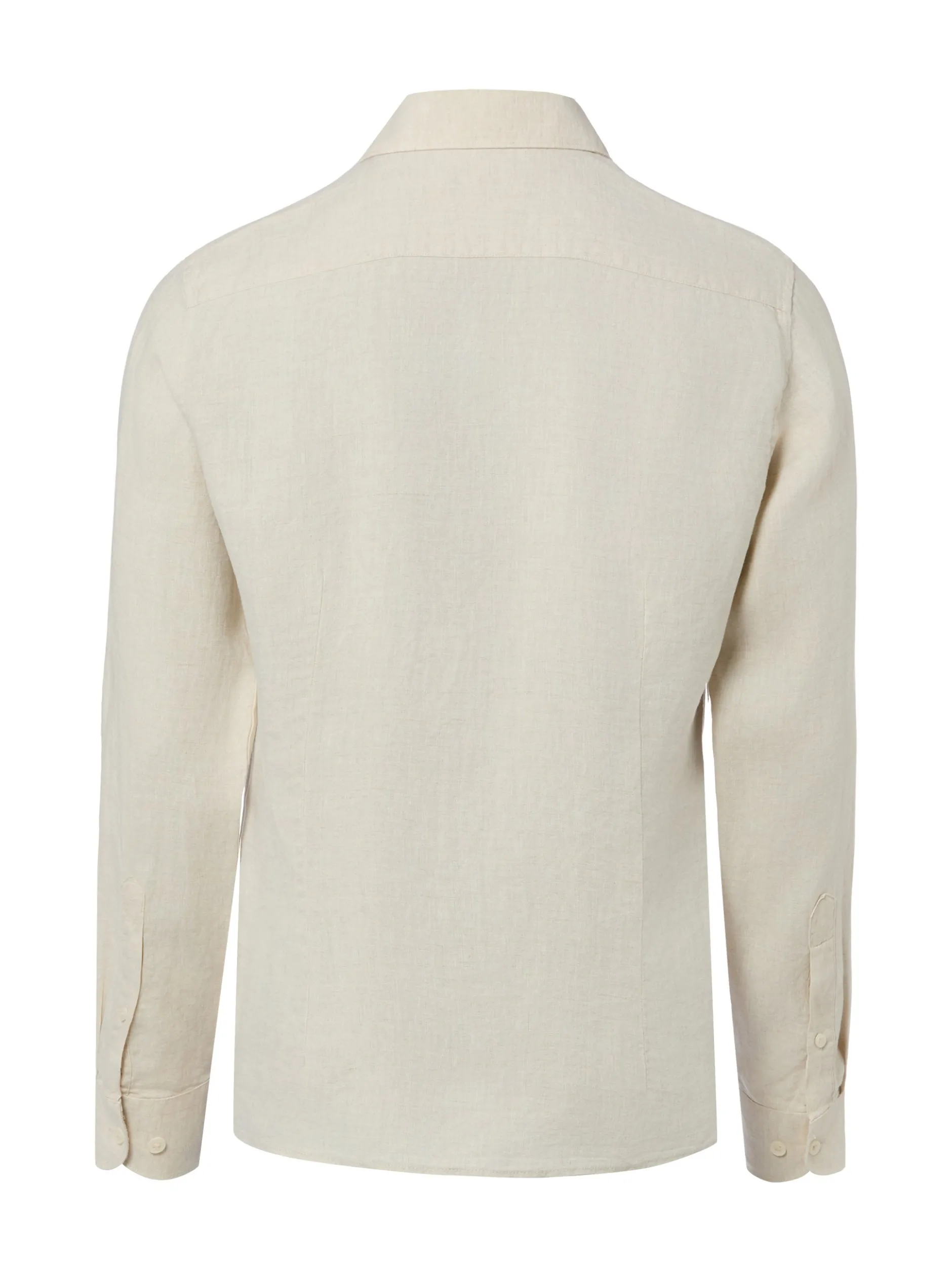 Nils Sundström Herren Leinenhemd in beige