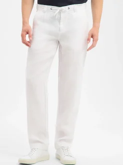 Nils Sundström Herren Leinenhose - N-Scott in weiß