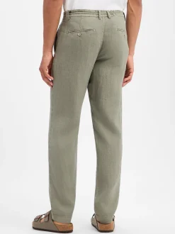 Nils Sundström Herren Leinenhose - N-Scott in oliv