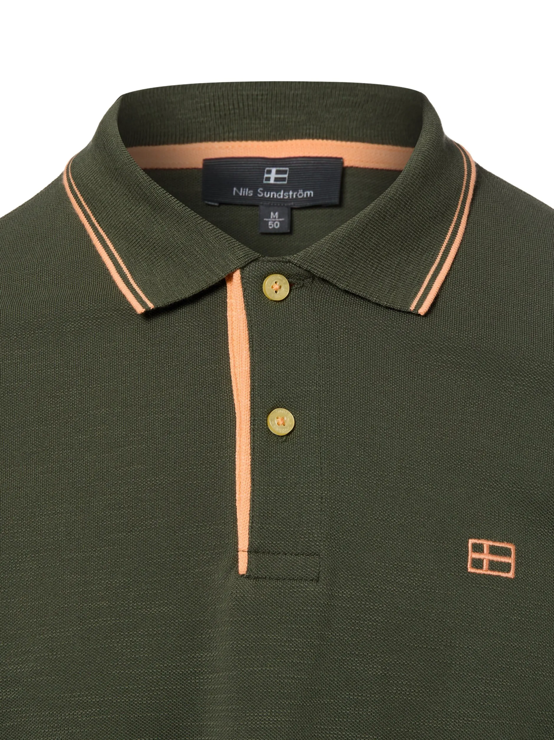 Nils Sundström Herren Poloshirt in khaki