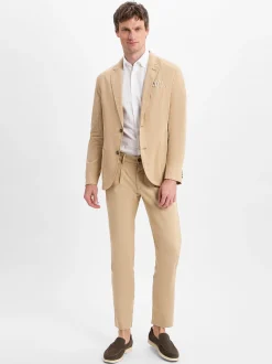 Nils Sundström Herren Sakko mit Leinenanteil in beige