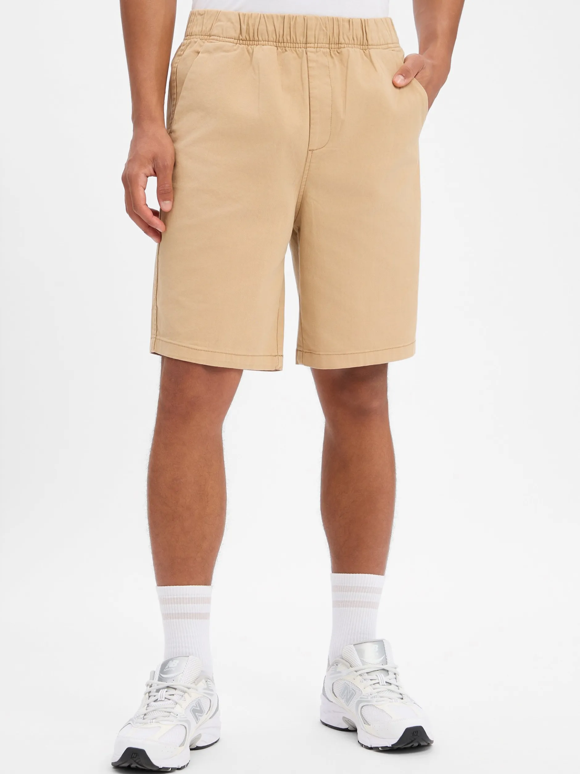 Nils Sundström Herren Shorts in camel - Länge: kurz