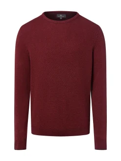 Nils Sundström Herren Strickpullover in bordeaux terra