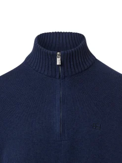 Nils Sundström Herren Strickpullover in indigo