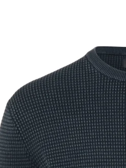 Nils Sundström Herren Strickpullover in anthrazit