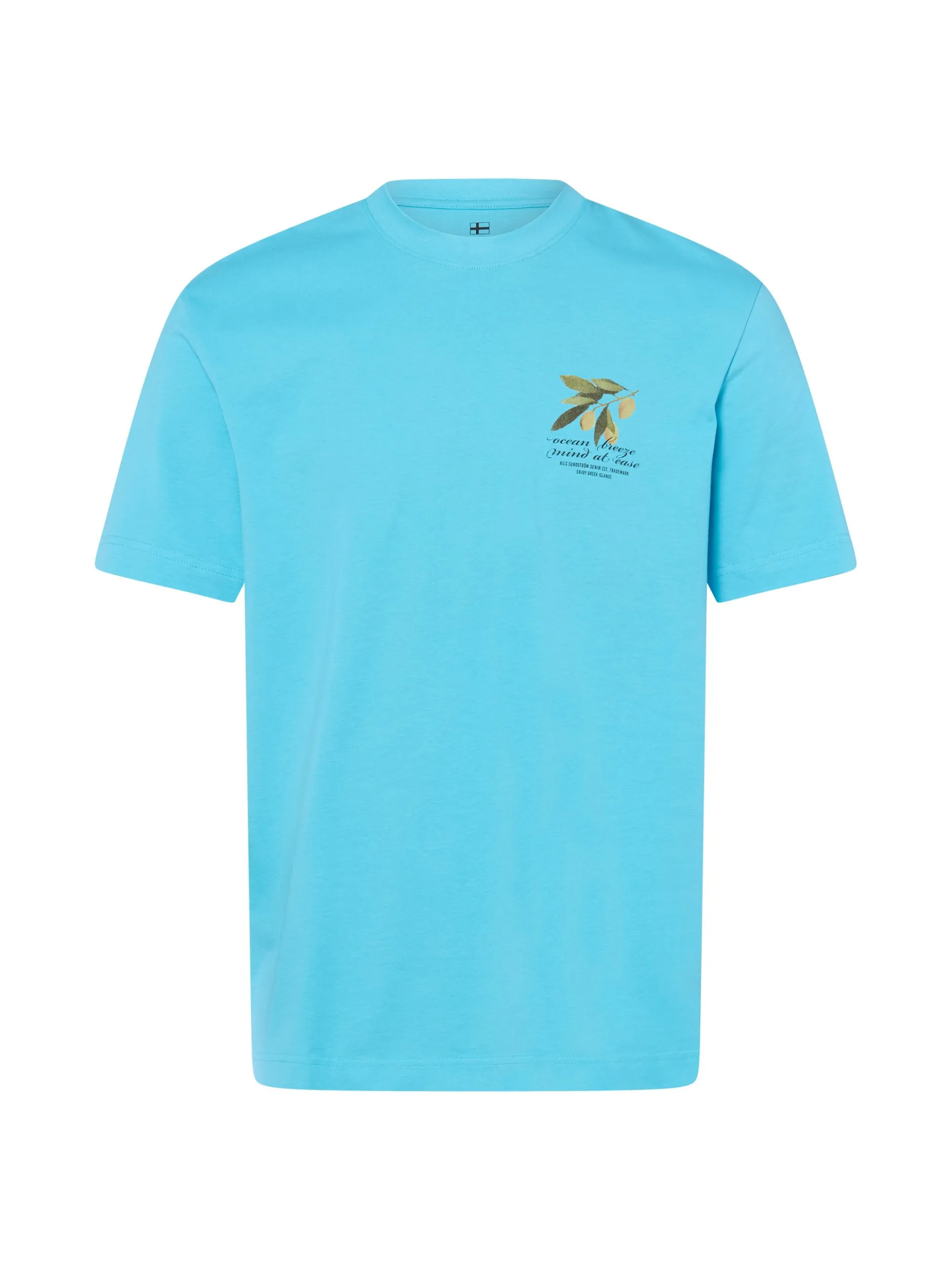 Nils Sundström Herren T-Shirt in türkis grün