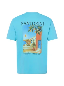 Nils Sundström Herren T-Shirt in türkis grün