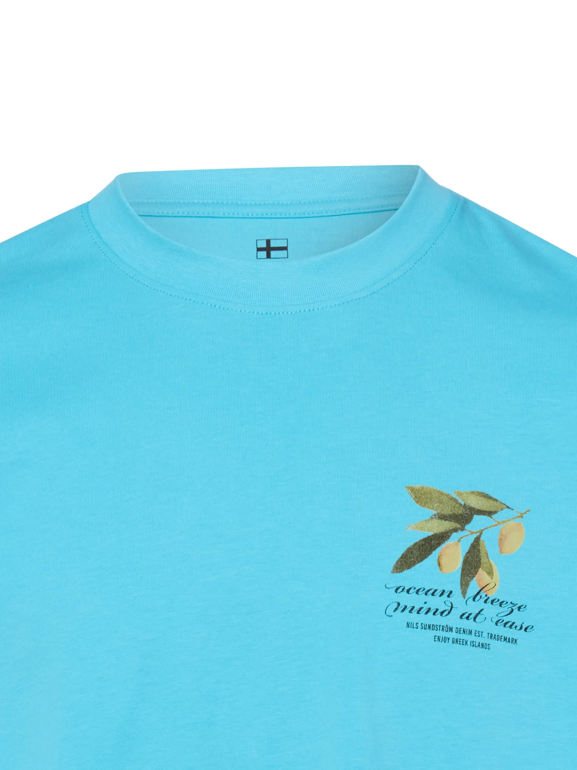 Nils Sundström Herren T-Shirt in türkis grün