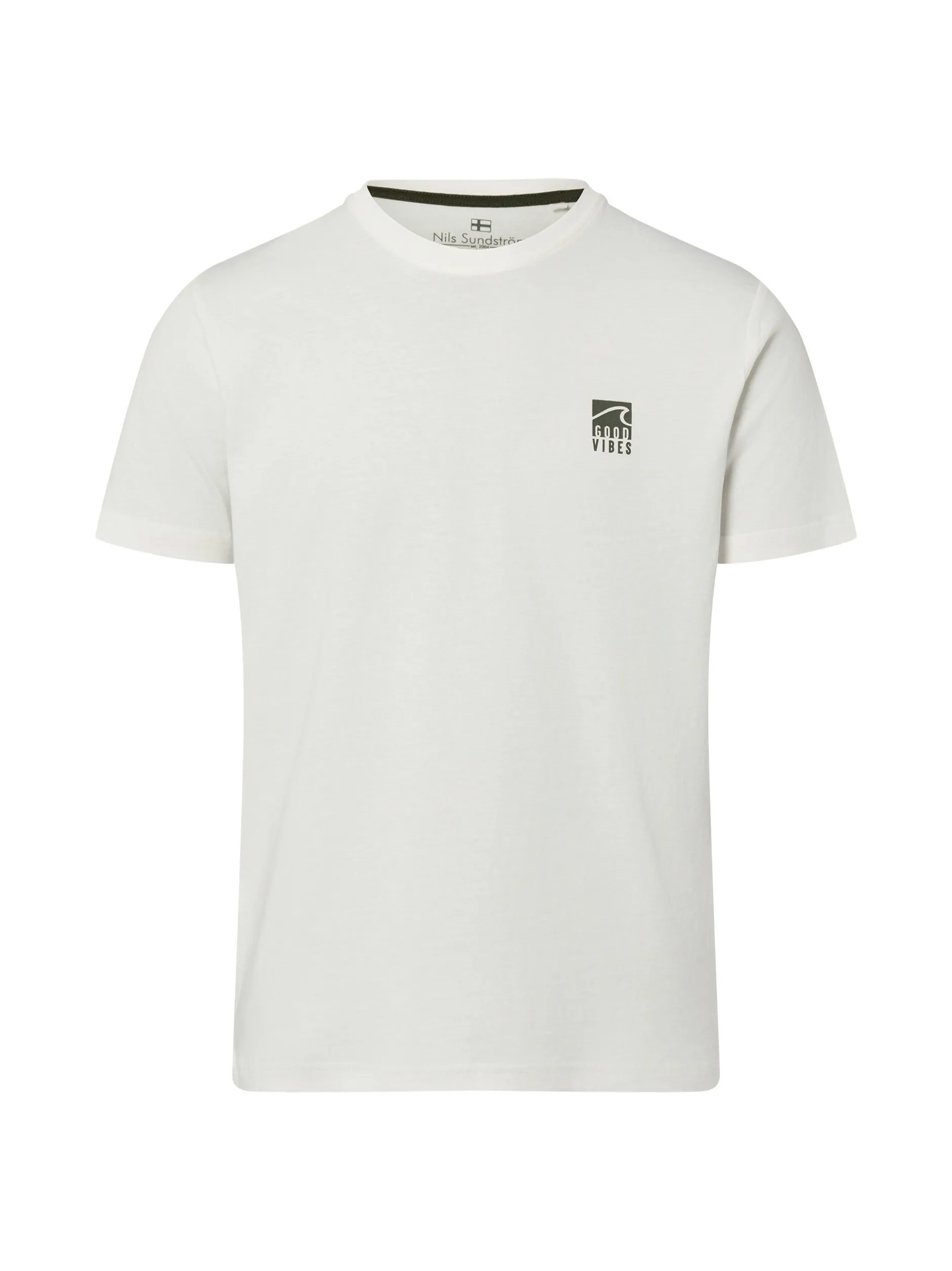 Nils Sundström Herren T-Shirt in weiß grau