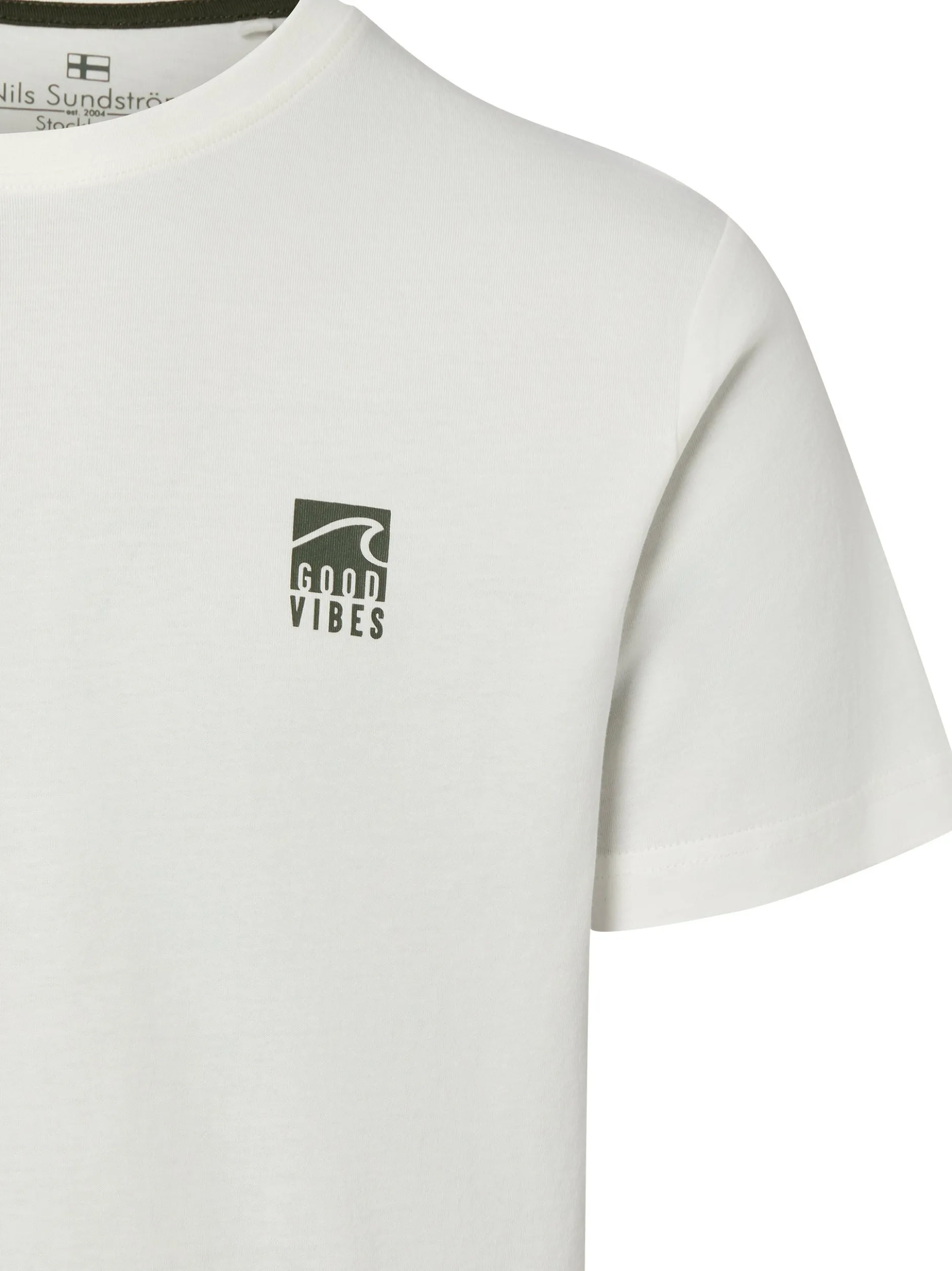 Nils Sundström Herren T-Shirt in weiß grau
