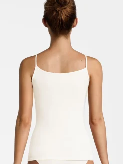 Nina von C. Damen Spaghetti Top - 3er Pack Pure in beige weiß
