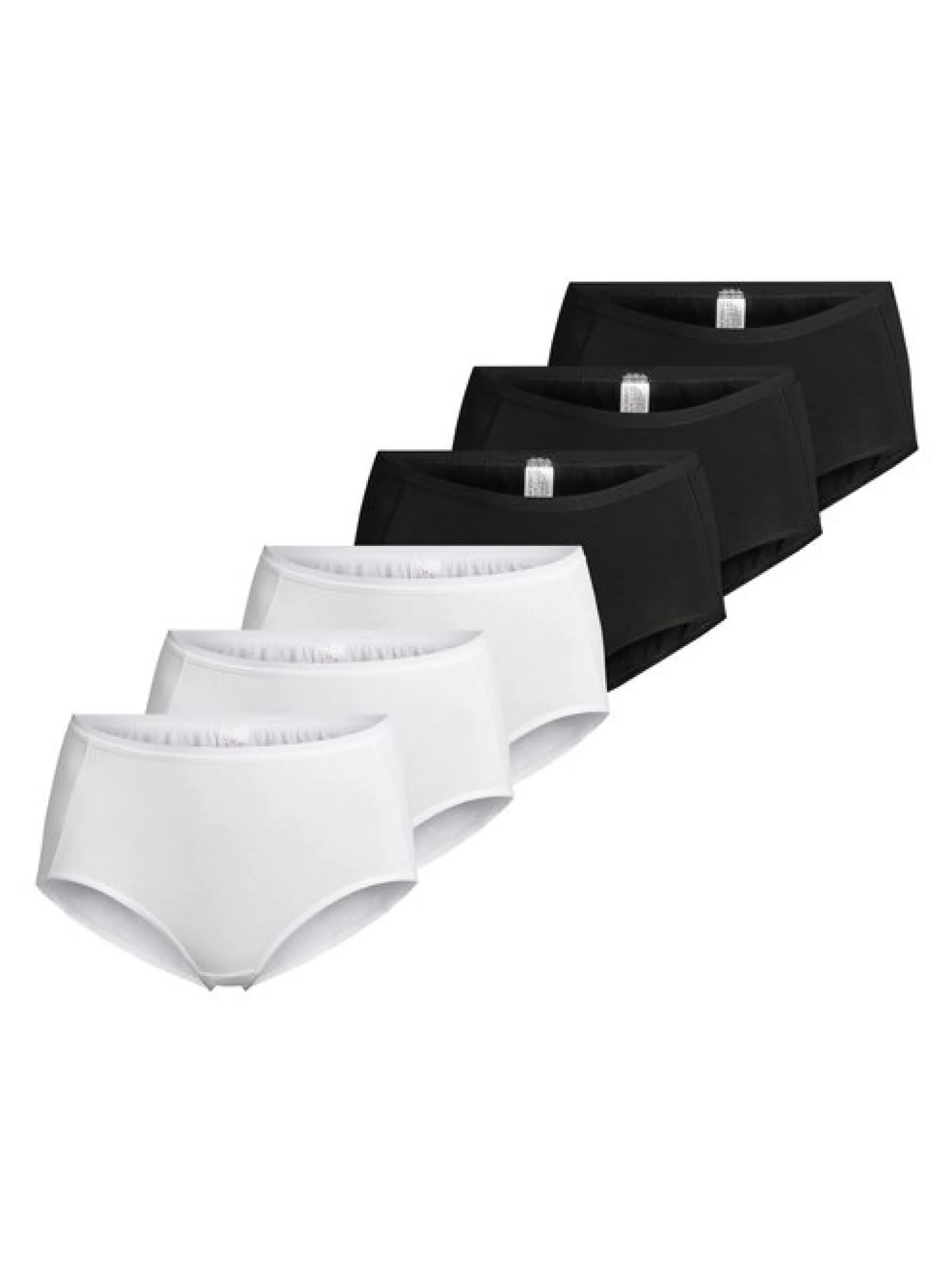 Nina von C. Damen Taillen Slip - 6er Pack Basic in mehrfarbig