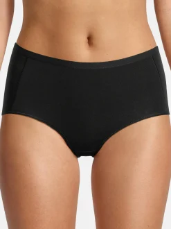 Nina von C. Damen Taillen Slip - 6er Pack Basic in schwarz