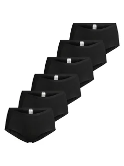 Nina von C. Damen Taillen Slip - 6er Pack Basic in schwarz