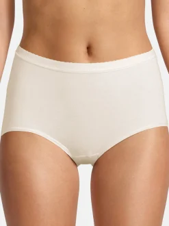 Nina von C. Damen Taillen Slip - 6er Pack Slipboutique in beige weiß