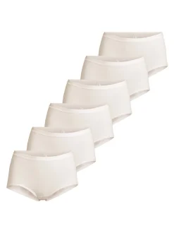 Nina von C. Damen Taillen Slip - 6er Pack Slipboutique in beige weiß