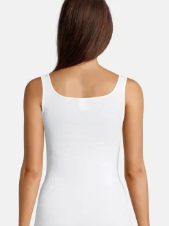 Nina von C. Damen Unterhemd - 3er Pack Fine Cotton in weiß