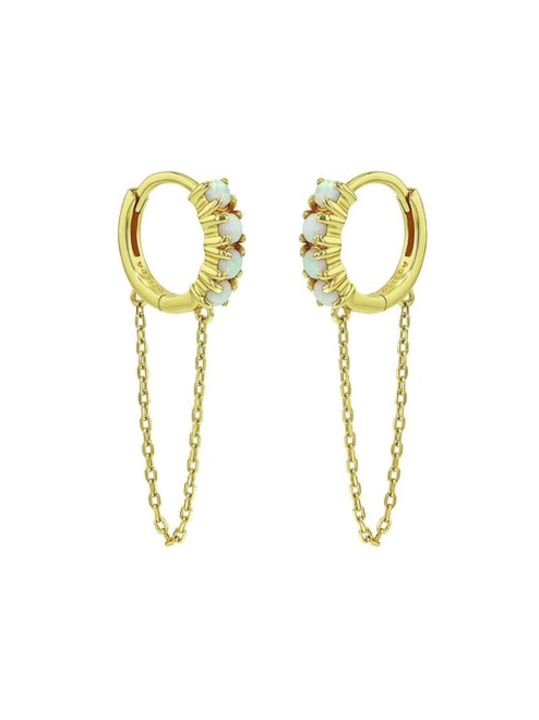 NOELANI Damen Charm Creole in gold