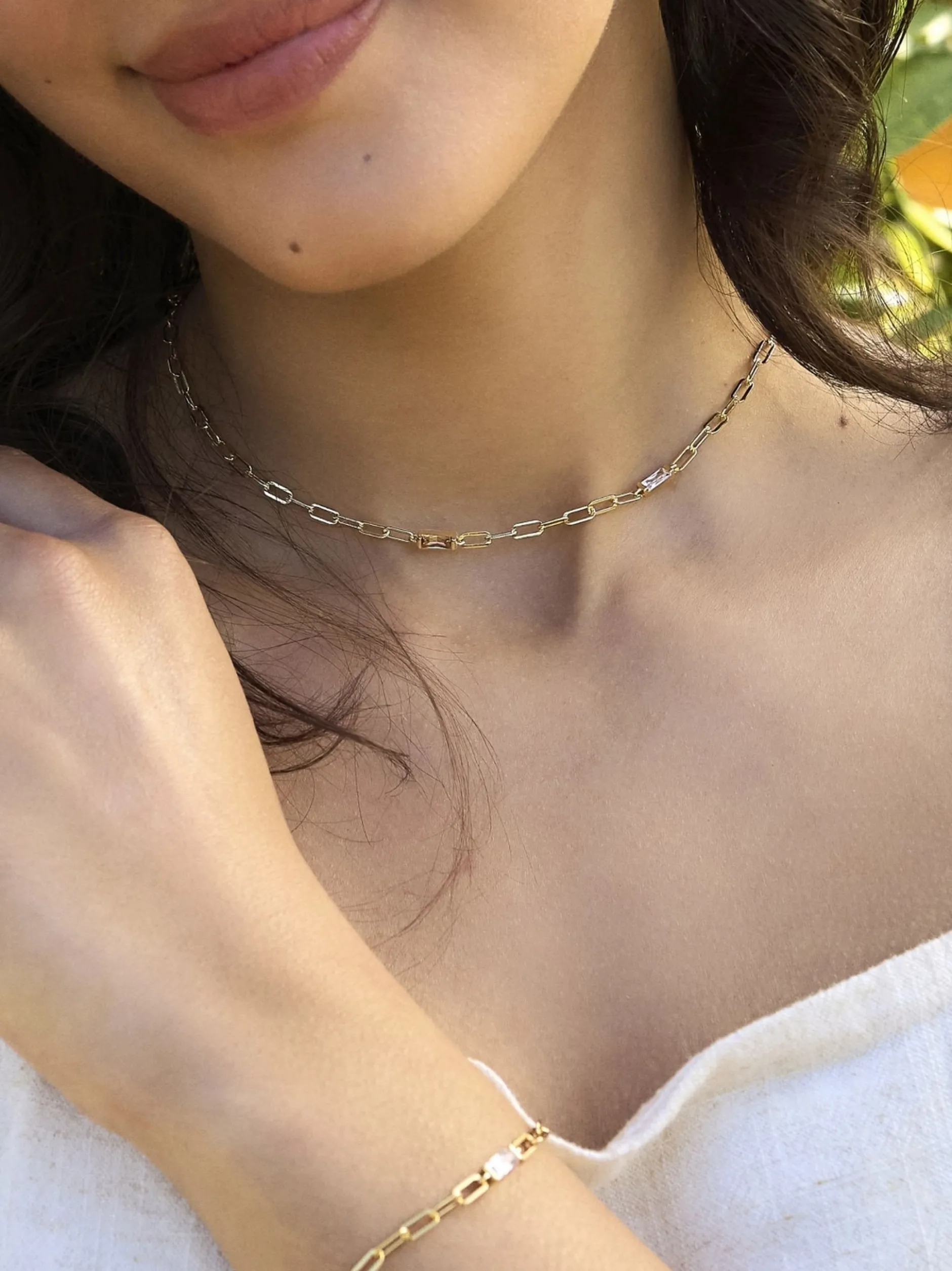 NOELANI Damen Kette mit Anhänger in gold